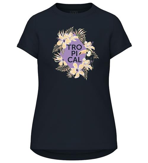 Se Name It Name It T-Shirt - NkfVix - Dark Sapphire/Tropical ved KidsWorld