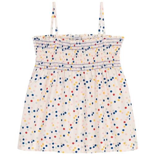Se Petit Bateau Polkaprikmønstret Tanktop Cremefarvet 3 Y  Hvid  3 år  kvinde ved Babyshop