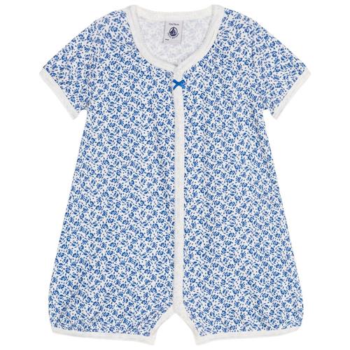 Se Petit Bateau Blomstret Romper Blå | Blå | 24 months ved Babyshop