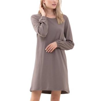 Mey N8TEX 2 0 Nightshirt Mørkbrun  X-Small Dame