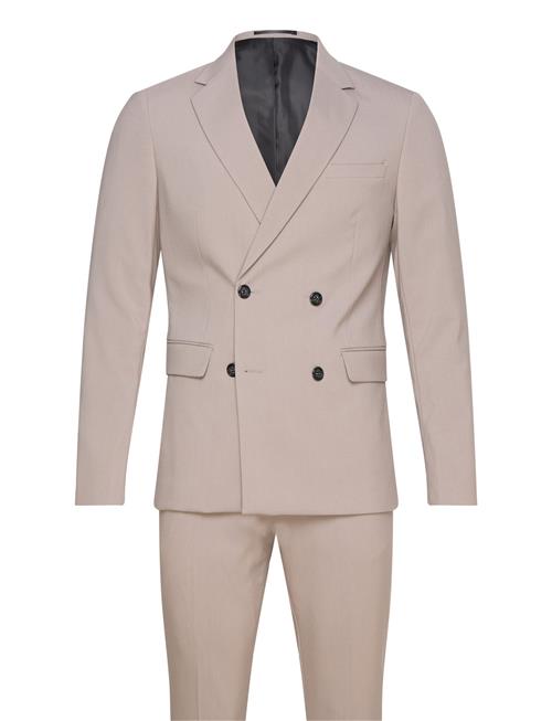 Lindbergh Plain Db Mens Suit - Normal Lenght Lindbergh Beige