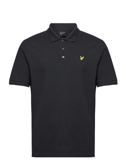 Se Lyle & Scott Textured Tipped Polo Shirt Lyle & Scott Black ved Booztlet