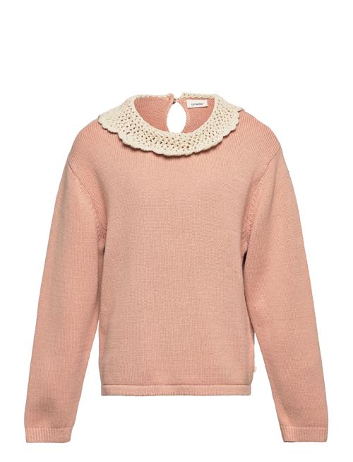 Se Lil'Atelier Nmfloro Ls Knit Lil Lil'Atelier Pink ved Booztlet