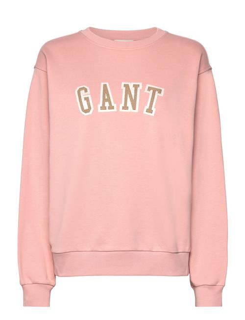 GANT Logo C-Neck Sweat GANT Pink