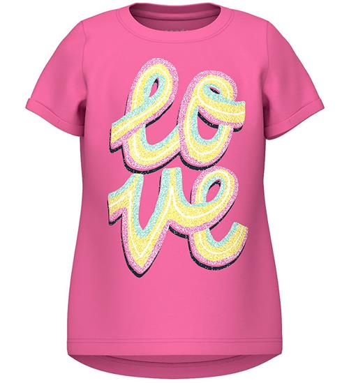 Name It Name It T-shirt - NmfVix - Pink Power/Love