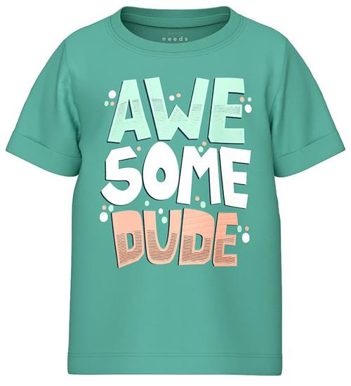 Name It Name It T-shirt - NmmVux - Bristol Blue/Awesome Dude