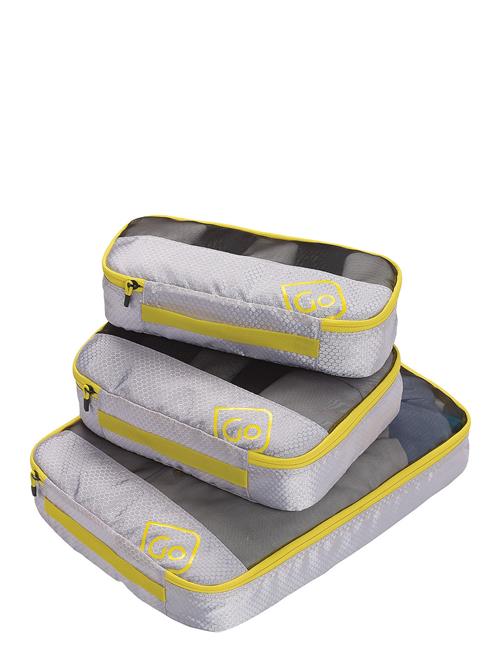 Se Go Travel Triple Packing Cubes Go Travel Yellow ved Booztlet