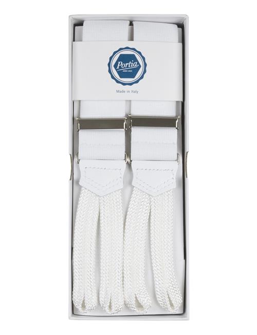 Portia 1924 Suspenders Textile Ends Portia 1924 White