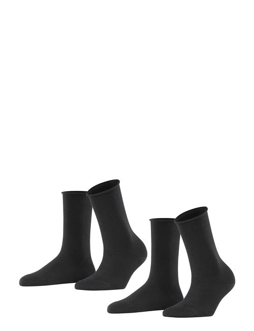 Basic Pure 2-Pack Sustainable Uni Coloured Esprit Socks Black