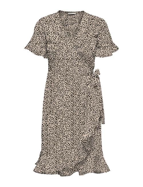 ONLY Onlolivia S/S Wrap Dress Wvn Noos ONLY Brown