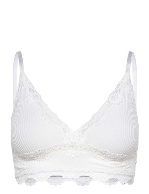 Se Rosemunde Silk Bra W/Lace Rosemunde White ved Booztlet