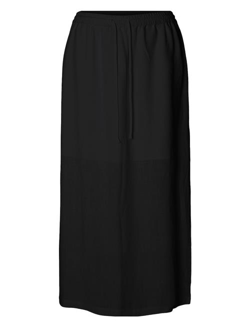 Slfviva Hw Ankle Skirt Noos Selected Black