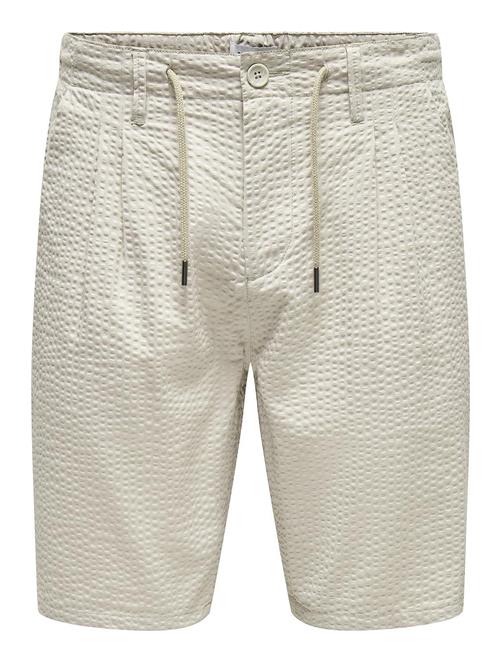 ONLY & SONS Onsleo Life 0009 Seersucker Shorts ONLY & SONS Beige