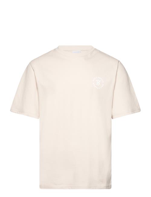 Se Daily Paper Circle Ss T-Shirt Daily Paper Beige ved Booztlet