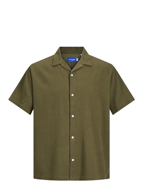 Jack & Jones Jorluke Crinkle Resort Shirt Ss Sn Jack & J S Green