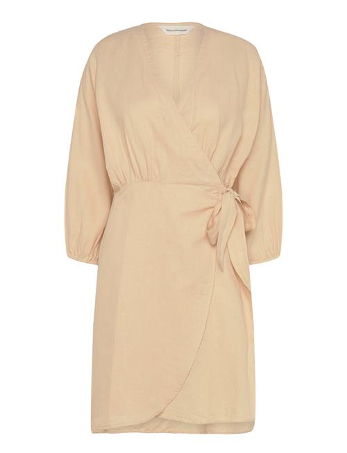 MSCH Copenhagen Mschmirilla 3/4 Wrap Dress MSCH Copenhagen Beige