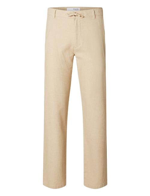 Selected Homme Slh196-Straight-Brody Linen Pant Ex Selected Homme Beige