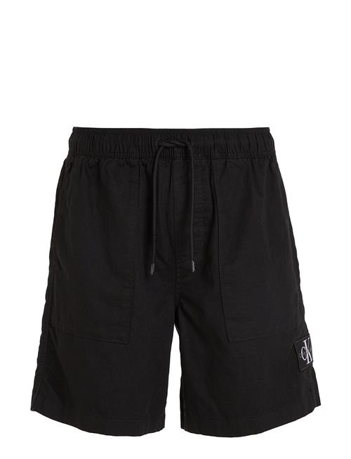 Calvin Klein Jeans Linen Short Calvin Klein Jeans Black