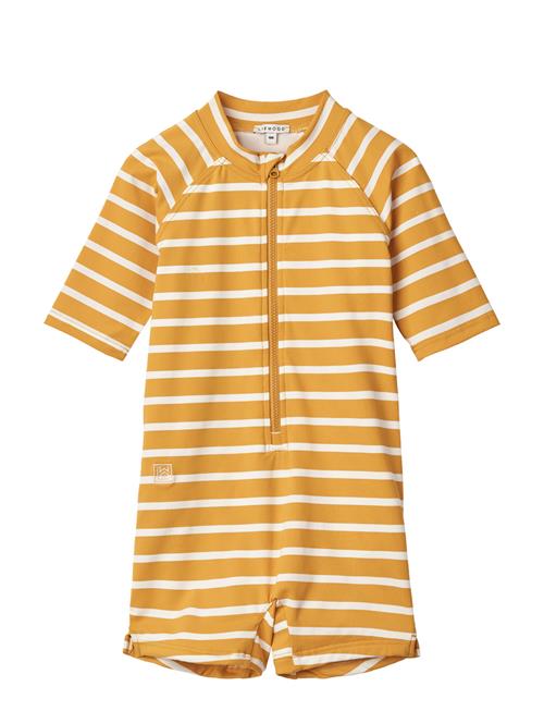 Liewood Max Stripe Short Sleeve Swim Jumpsuit Liewood Yellow