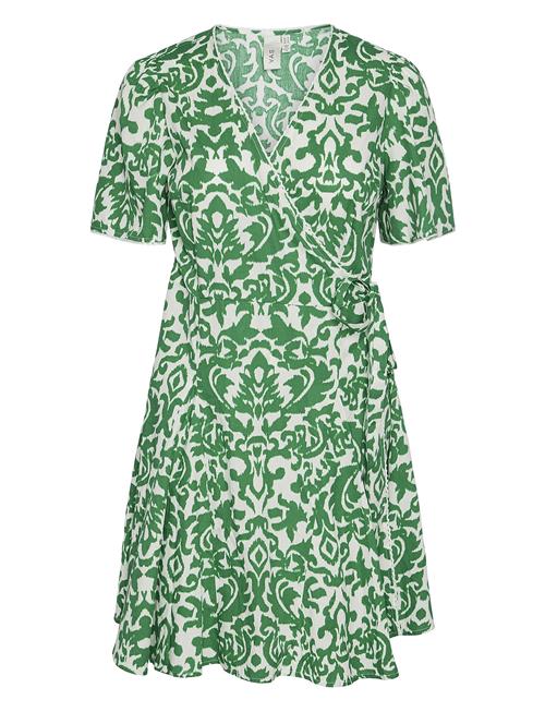 YAS Yasgreena 2/4 Wrap Dress S. YAS Green