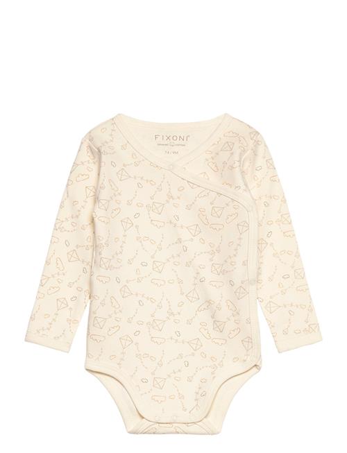 Fixoni Wrap Body Ls W.aop Fixoni Cream