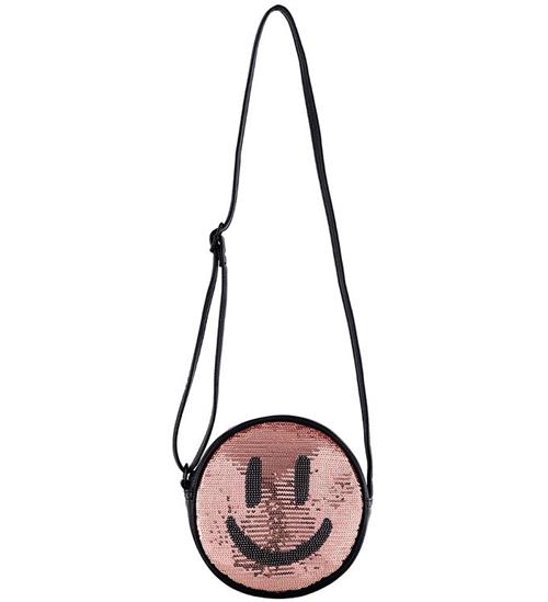 Molo Molo Skuldertaske - Glitter Smile Bag - Sort/Rosa