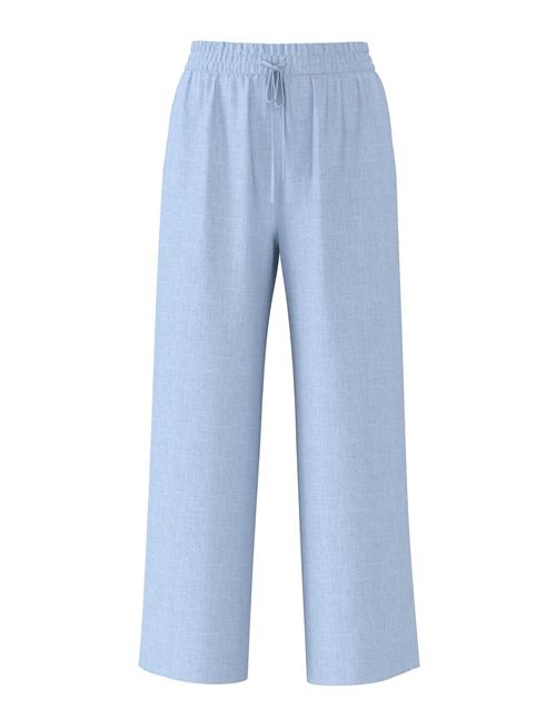 Se Selected Femme Slfviva-Gulia Hw Long Linen Pant Noos Selected Femme Blue ved Booztlet