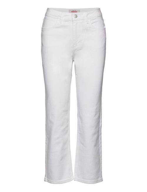 Se Wrangler Straight Crop Wrangler White ved Booztlet