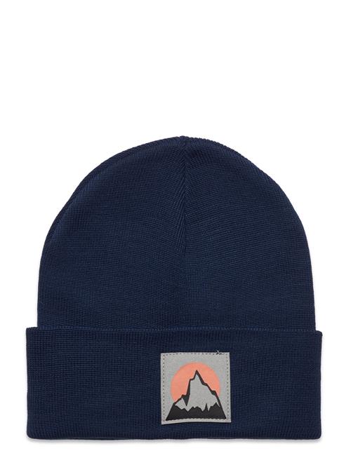 Se Lindex Knitted Beanie Basic Badge Lindex Blue ved Booztlet