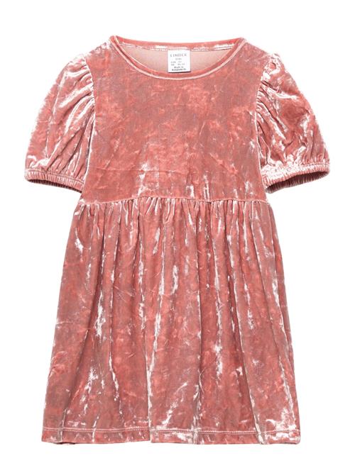 Lindex Dress Crushed Velvet Lindex Pink