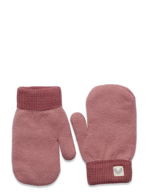 Se Lindex Mitten Knitted Lindex Pink ved Booztlet