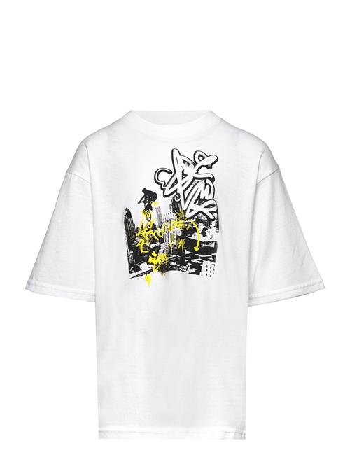 Se Lindex T Shirt Frontprint Street Lindex White ved Booztlet