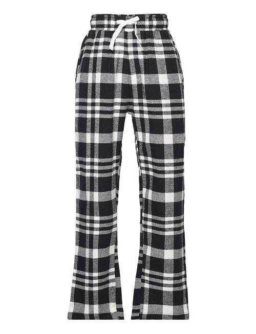 Lindex Pajama Trousers Checked Flanne Lindex Black