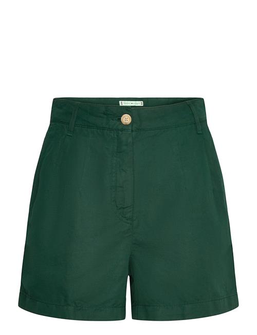 Cotton Linen Short Tommy Hilfiger Green