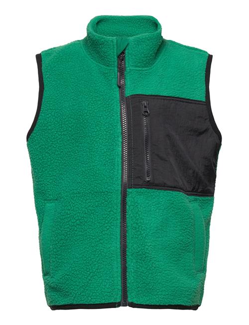 Se Lindex Vest Pile Uni Lindex Green ved Booztlet