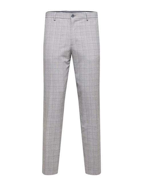 Se Selected Homme Slhslim-Liam Lt Grey Chk Trs Flex B Noos Selected Homme Grey ved Booztlet