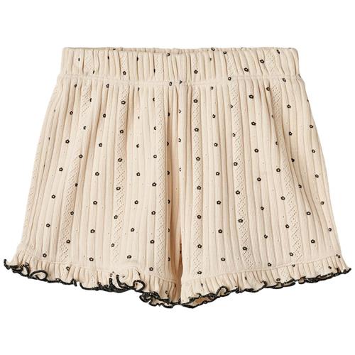 Se Fliink Olivia Blomstret Shorts Sandshell | Beige | 12 months ved Babyshop