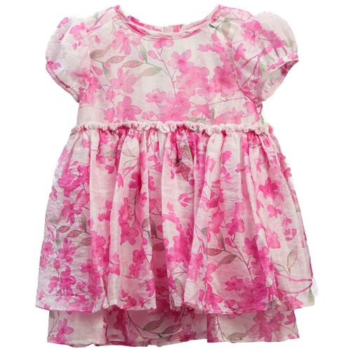 Se Bardot Junior Lucia Blooms Mini Blomstret Baby-kjole Pink Bloom | Lyserød | 2 years ved Babyshop