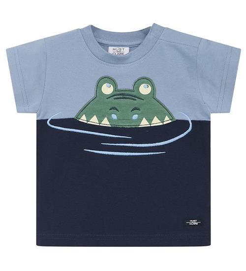 Se Hust and Claire Hust and Claire T-shirt - Arthur - Faded Blue m. Krokodille ved KidsWorld