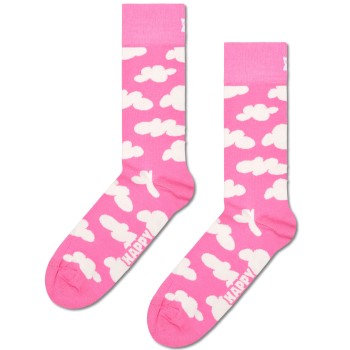 Happy socks Happy Sock Cloudy Pink Sock Strømper Rosa Mønster  bomuld Str 36/40