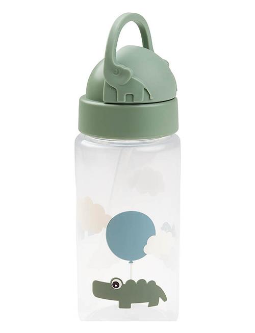 Done by Deer Straw Bottle Happy Clouds Green D By Deer Green