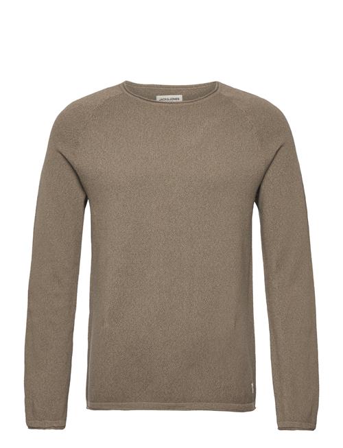 Jack & Jones Jjehill Knit Crew Neck Noos Jack & J S Brown