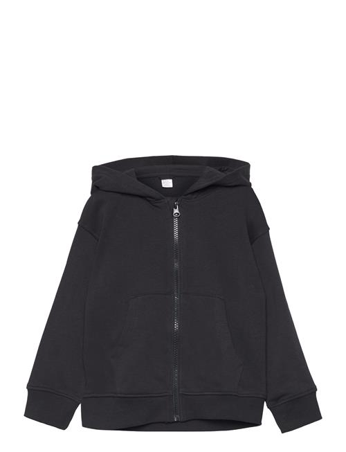 Se Lindex Sweater Hoodie W Zip Lindex Black ved Booztlet