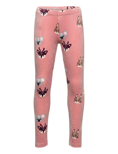 Lindex Leggings Velour Aop Animal Fac Lindex Pink