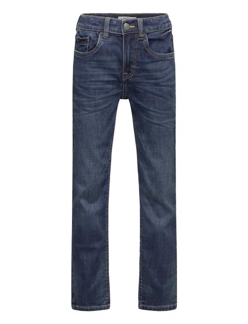 Se Lindex Trousers Denim Staffan Brushed Lindex Blue ved Booztlet