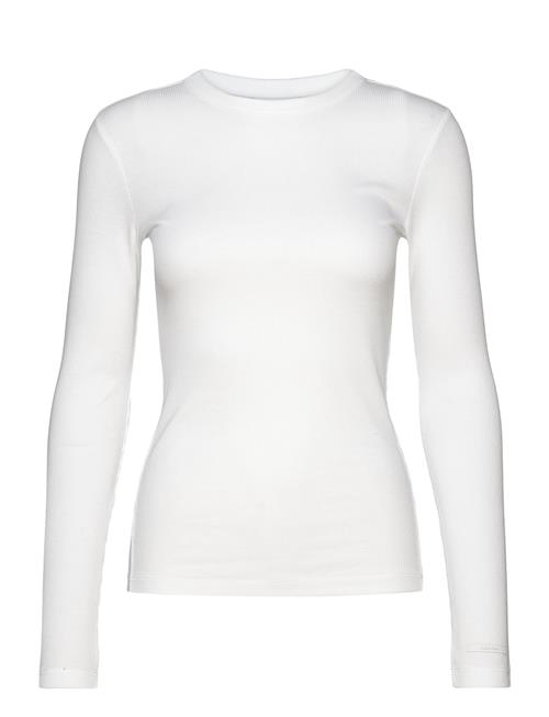 Calvin Klein Cotton Rib Ls T-Shirt Calvin Klein White