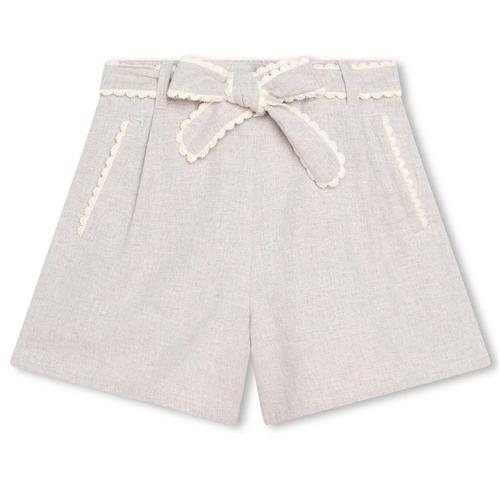 Se Chloé Shorts Med Bindebælte Beige | Beige | 8 years ved Babyshop