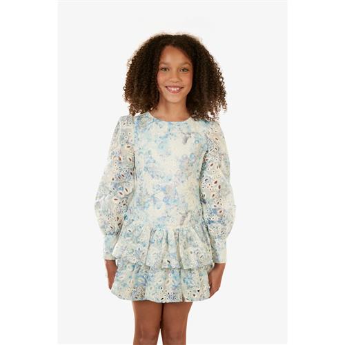 Bardot Junior Alexa Broderet Kjole Blue Lily |  | 5 years