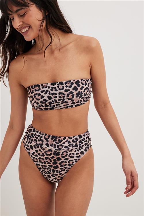 NA-KD Swimwear Højtaljede bikinitrusser - Leopard