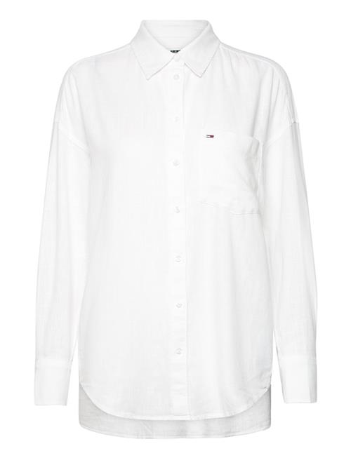 Tjw Sp Ovr Linen Shirt Tommy Jeans White